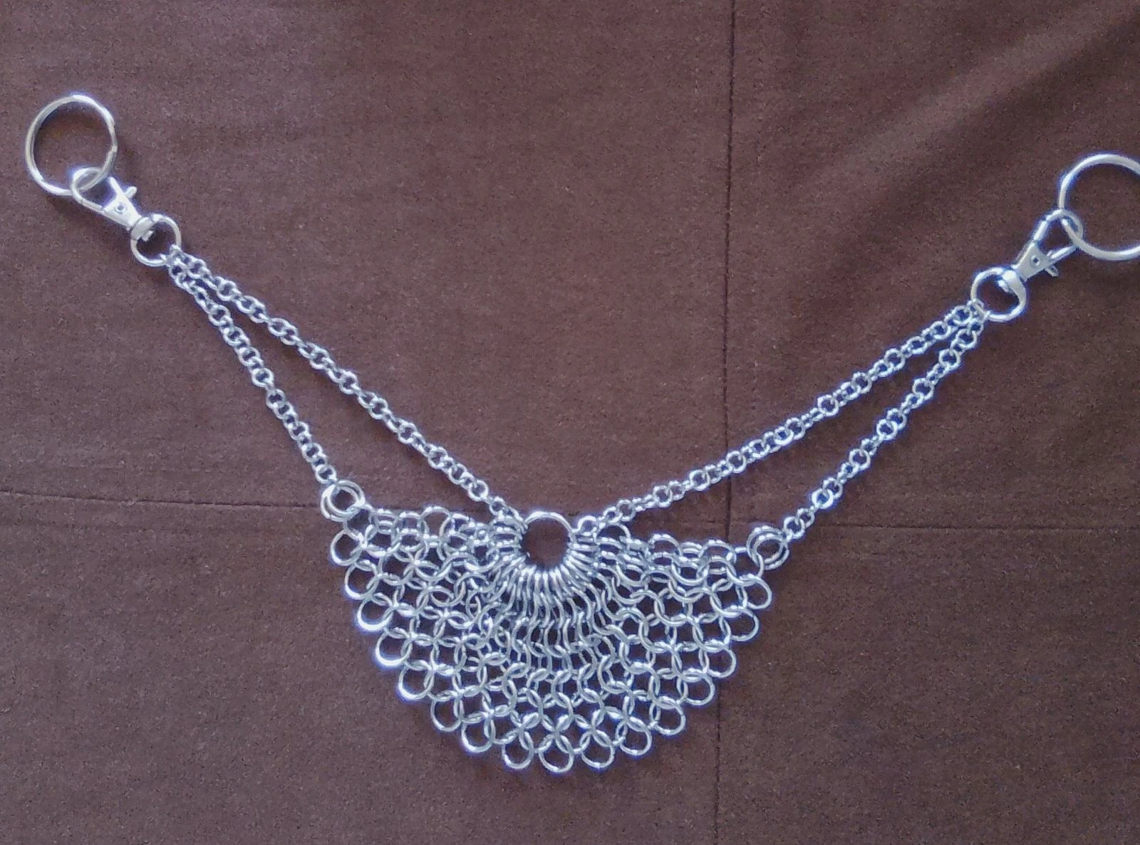 1 Bijou de pantalon et/ou de sac chainmail européen 1/2 circulaire  – photo 5